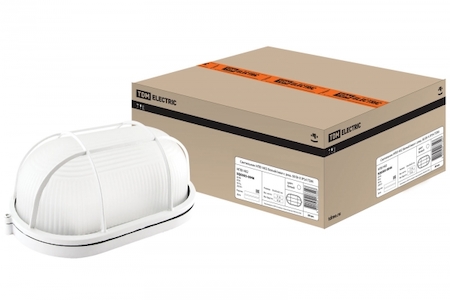 TDM ELECTRIC SQ0303-0046 Светильник НПБ1402 белый/овал с реш. 60Вт К IP54 TDM